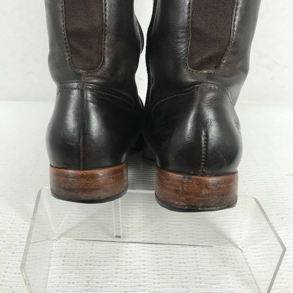 UGG Brown Leather Combat Boots - Picture 6 of 12